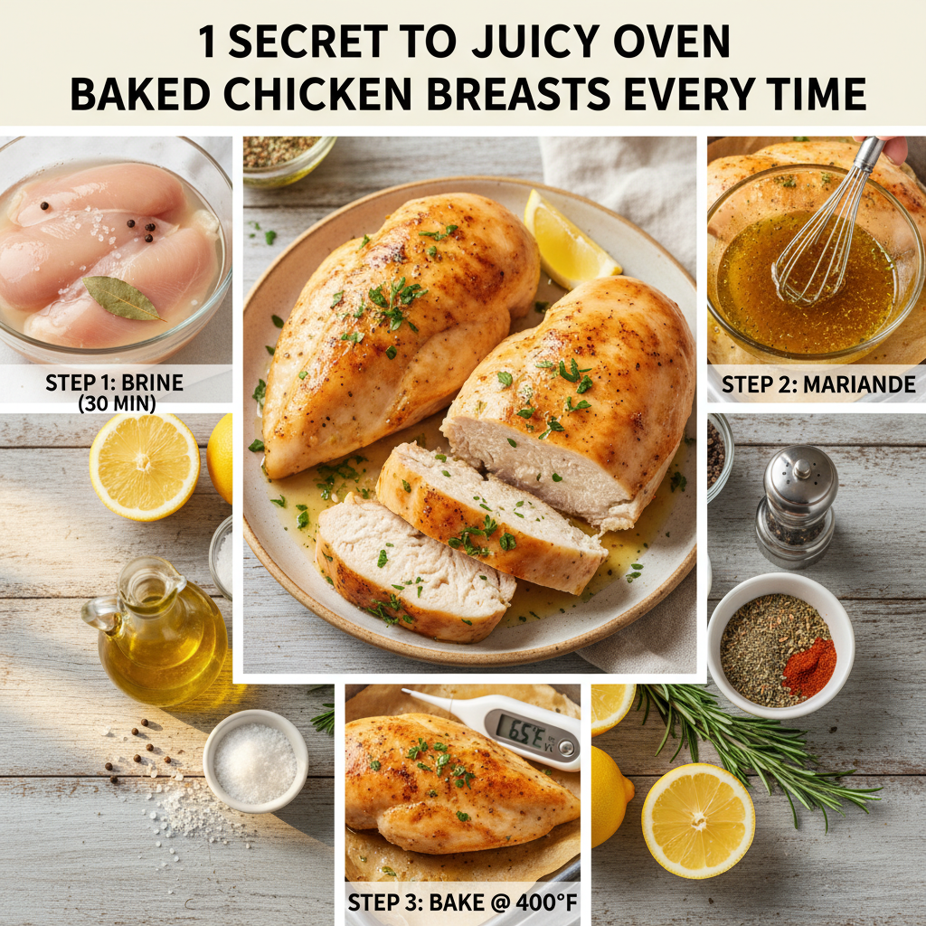Secret to Juicy Baked Chicken Breast: 30-Minute Recipe